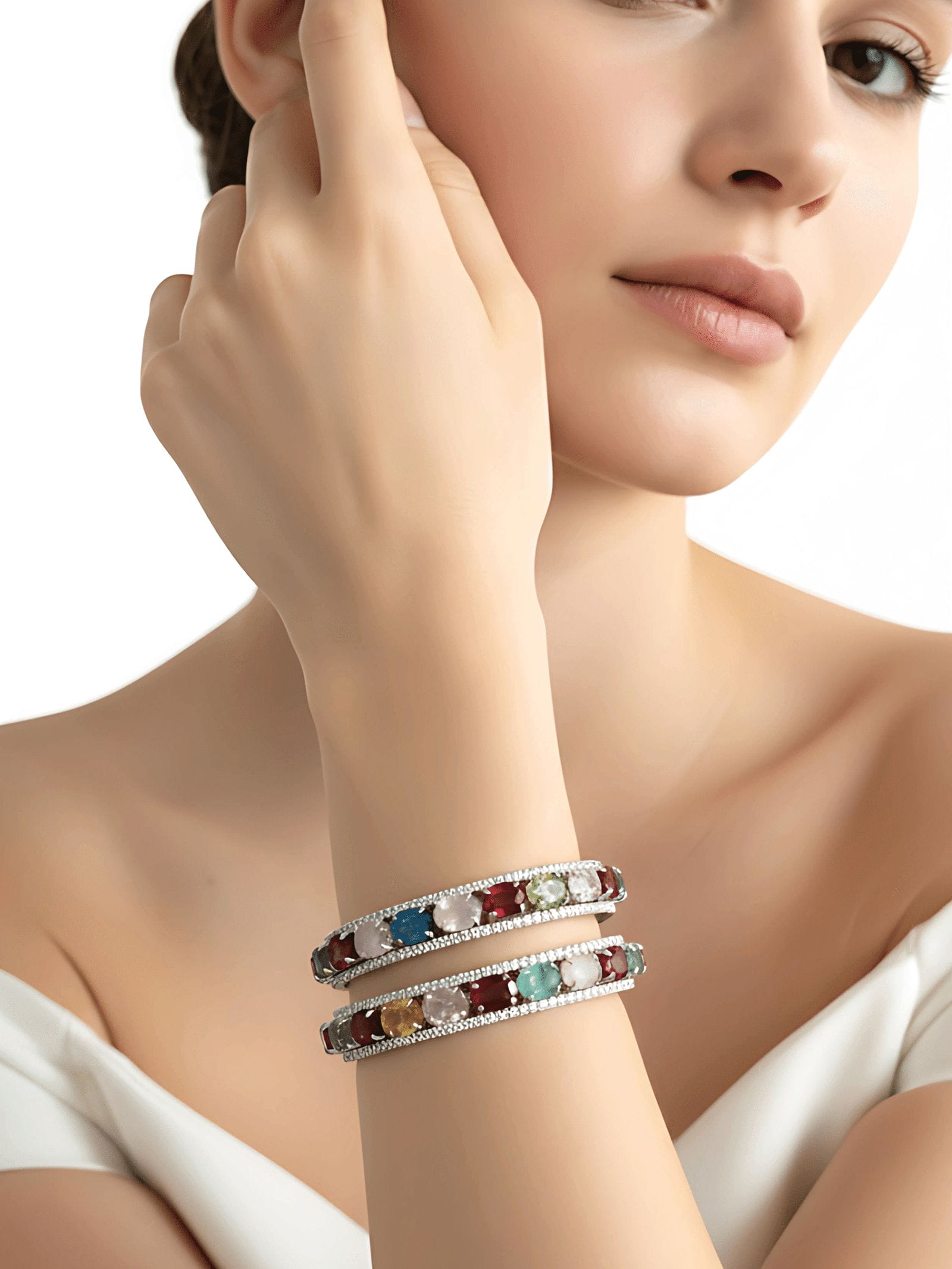 Prismatic Elegance Bangles - Image 2