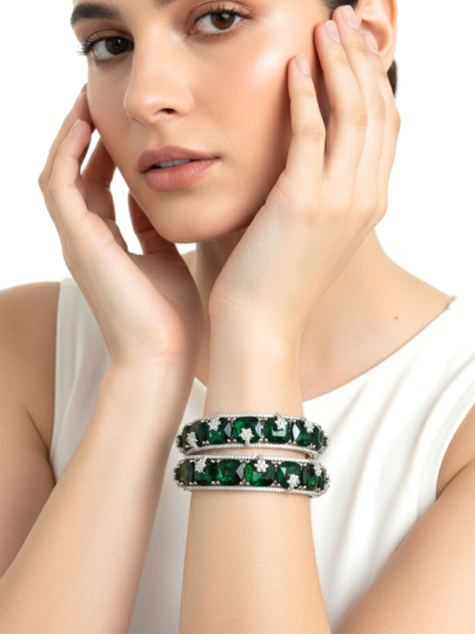 Emerald Luxe Bangles - Image 2