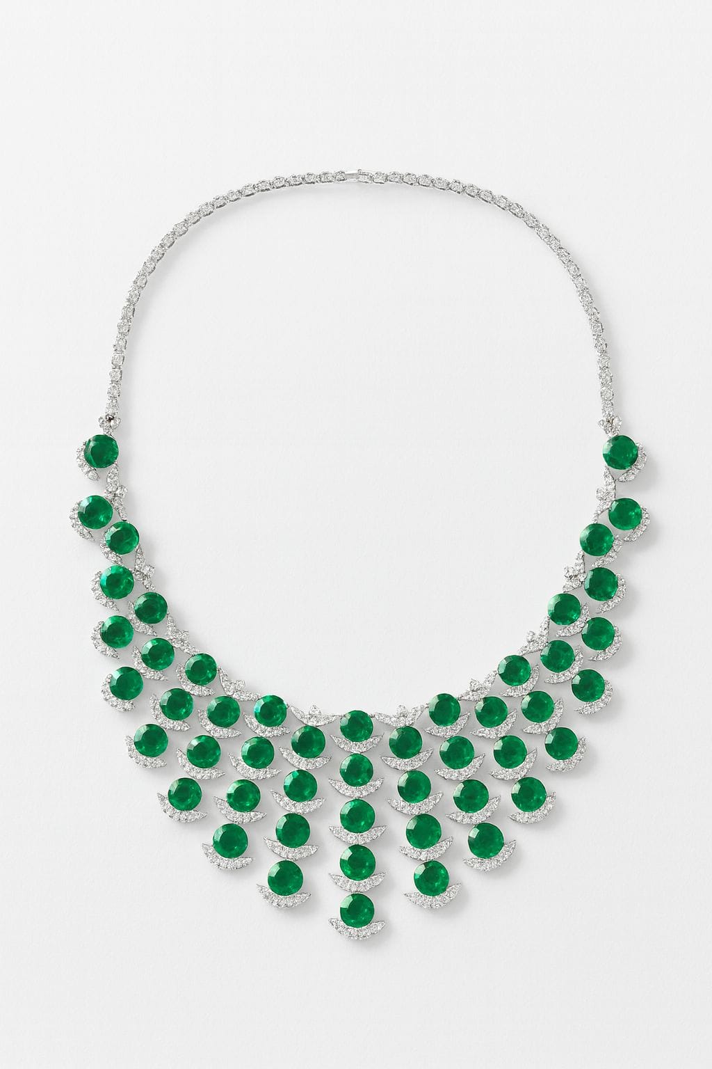 Emerald Majesty Cascade Necklace