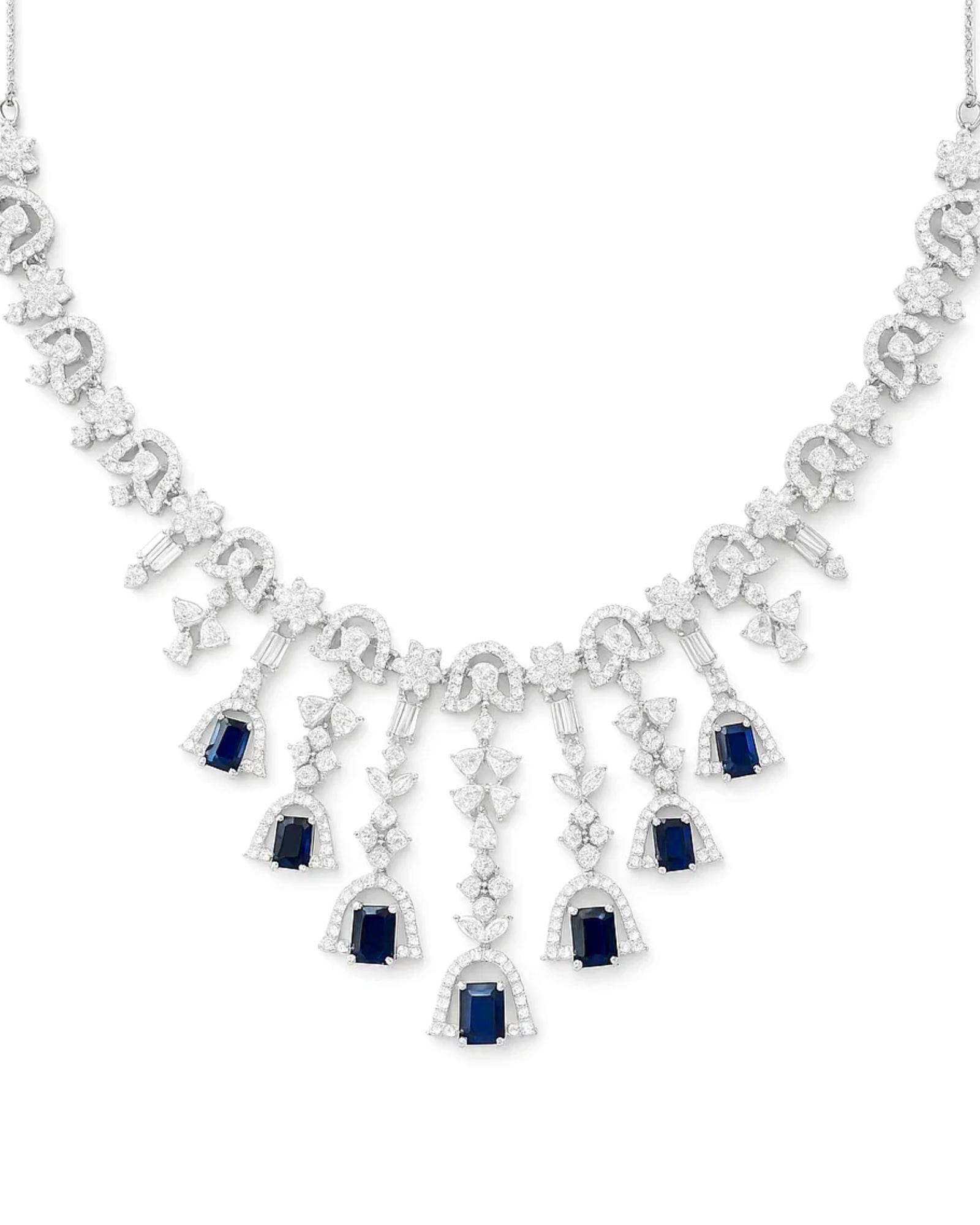 Royal Cascade Sapphire Necklace