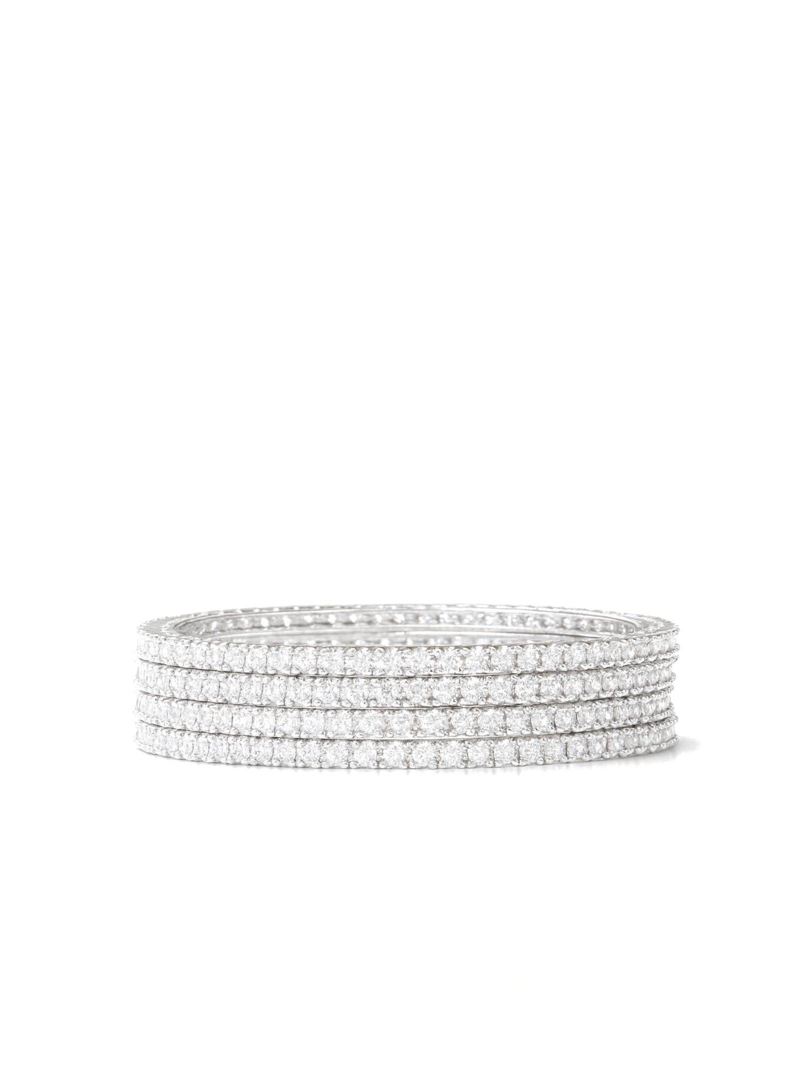 Classic Diamond Line Bangles