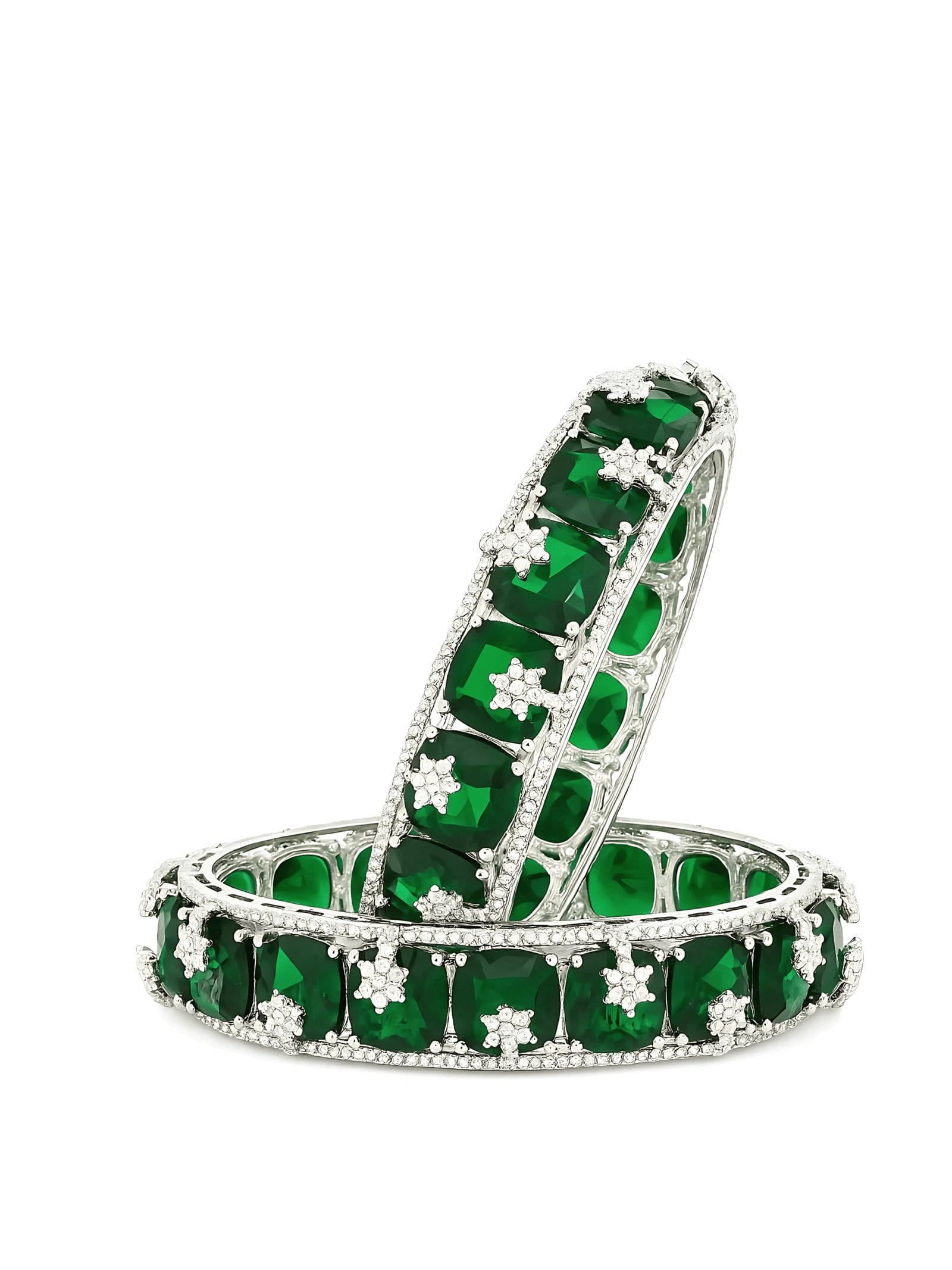 Emerald Luxe Bangles