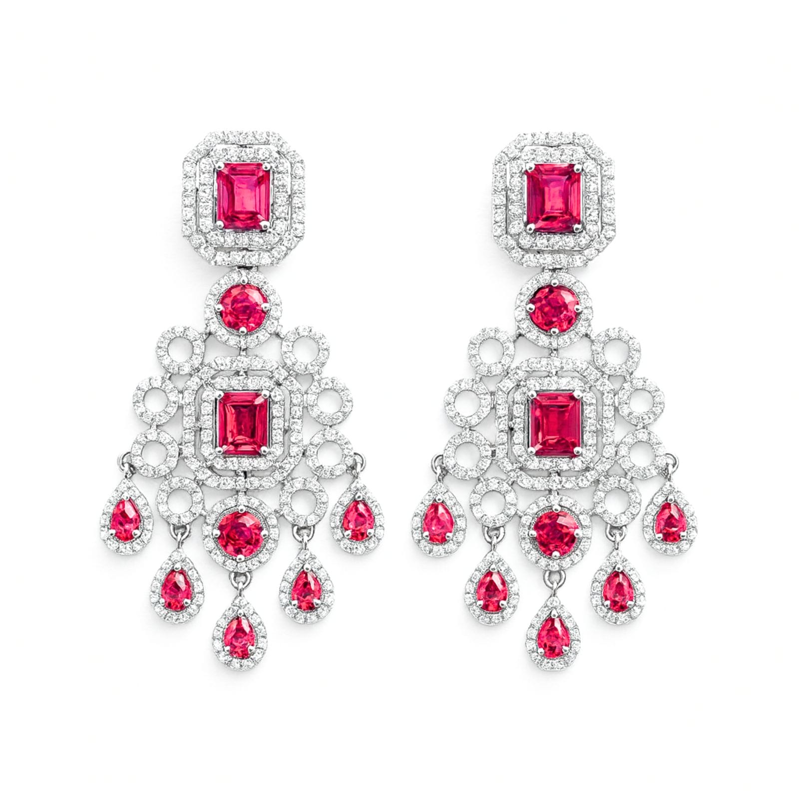 Maharani Ruby Cascade Necklace - Image 2