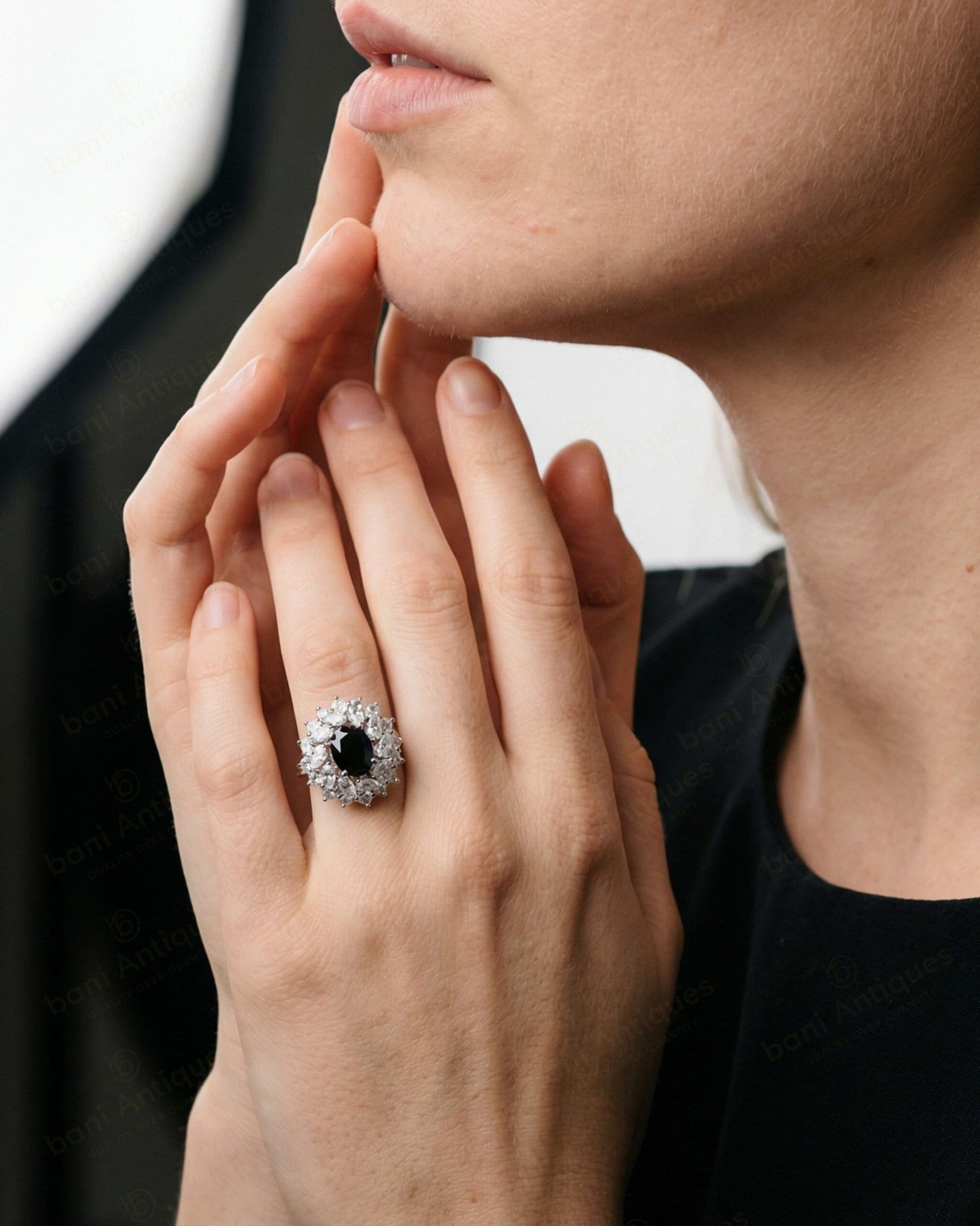 Onyx Cluster Ring - Image 3