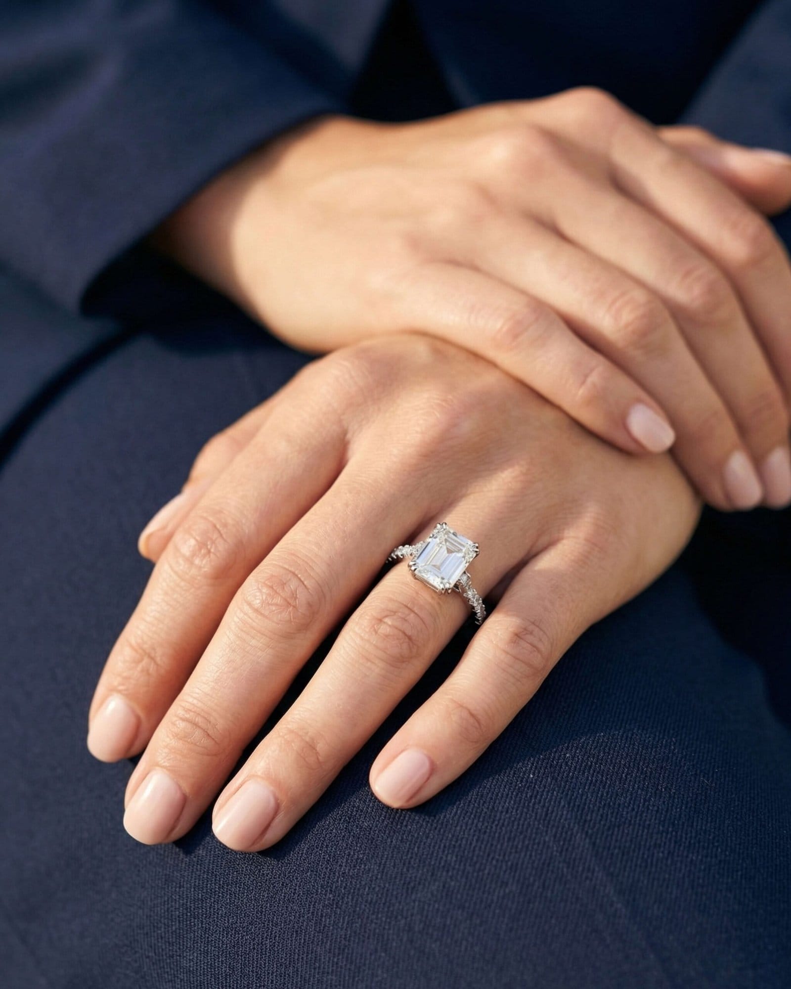 Emerald-cut center stone Ring - Image 6