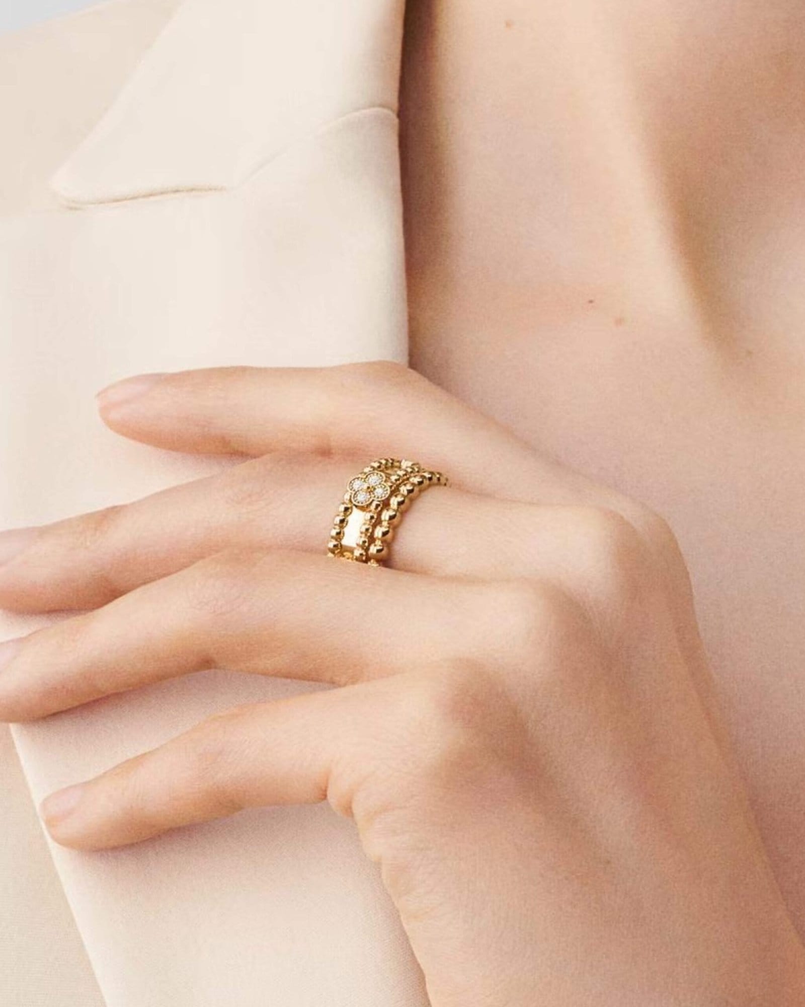 Perlée sweet clovers ring - Image 2