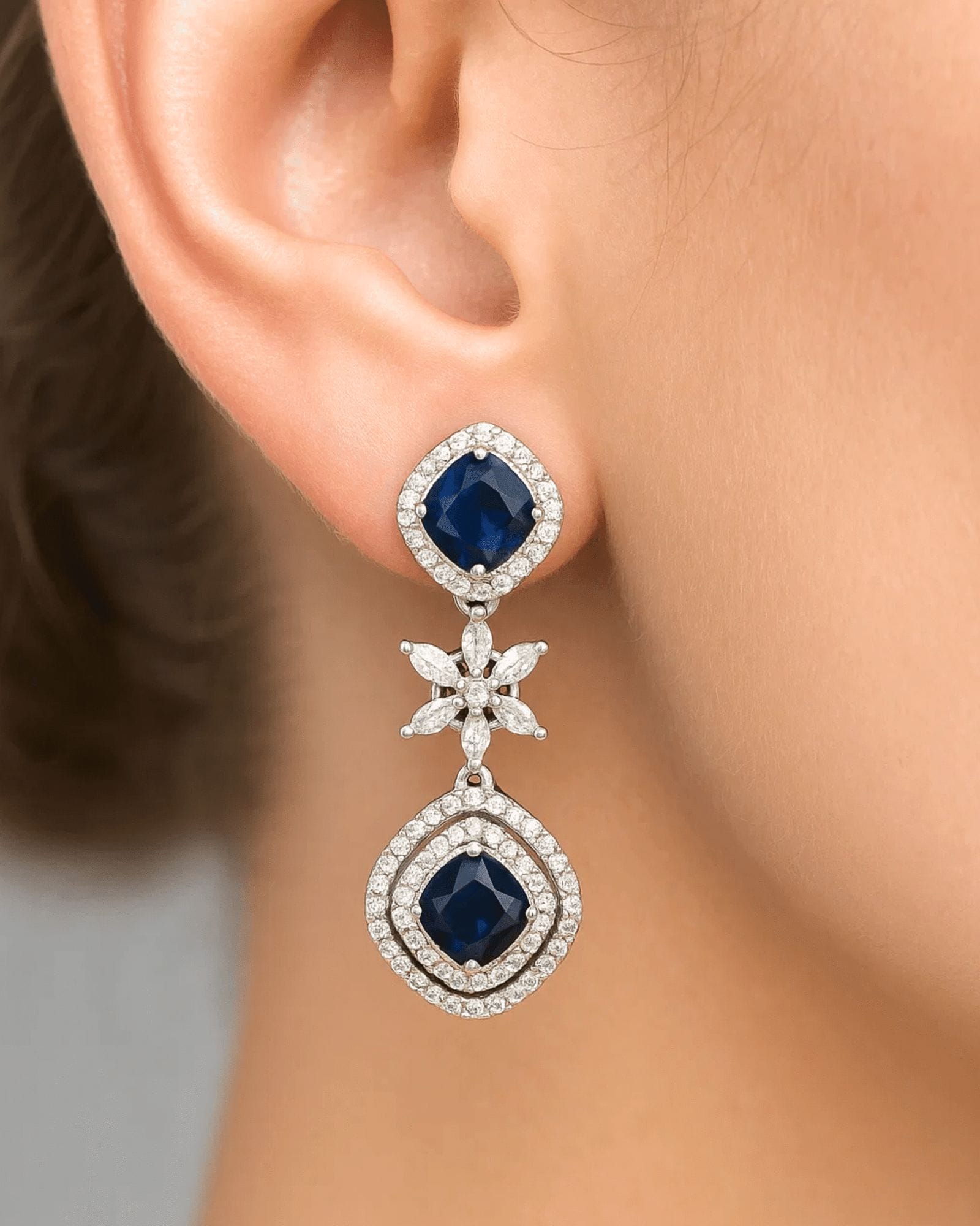 Starlit Sapphire Constellation Necklace - Image 4