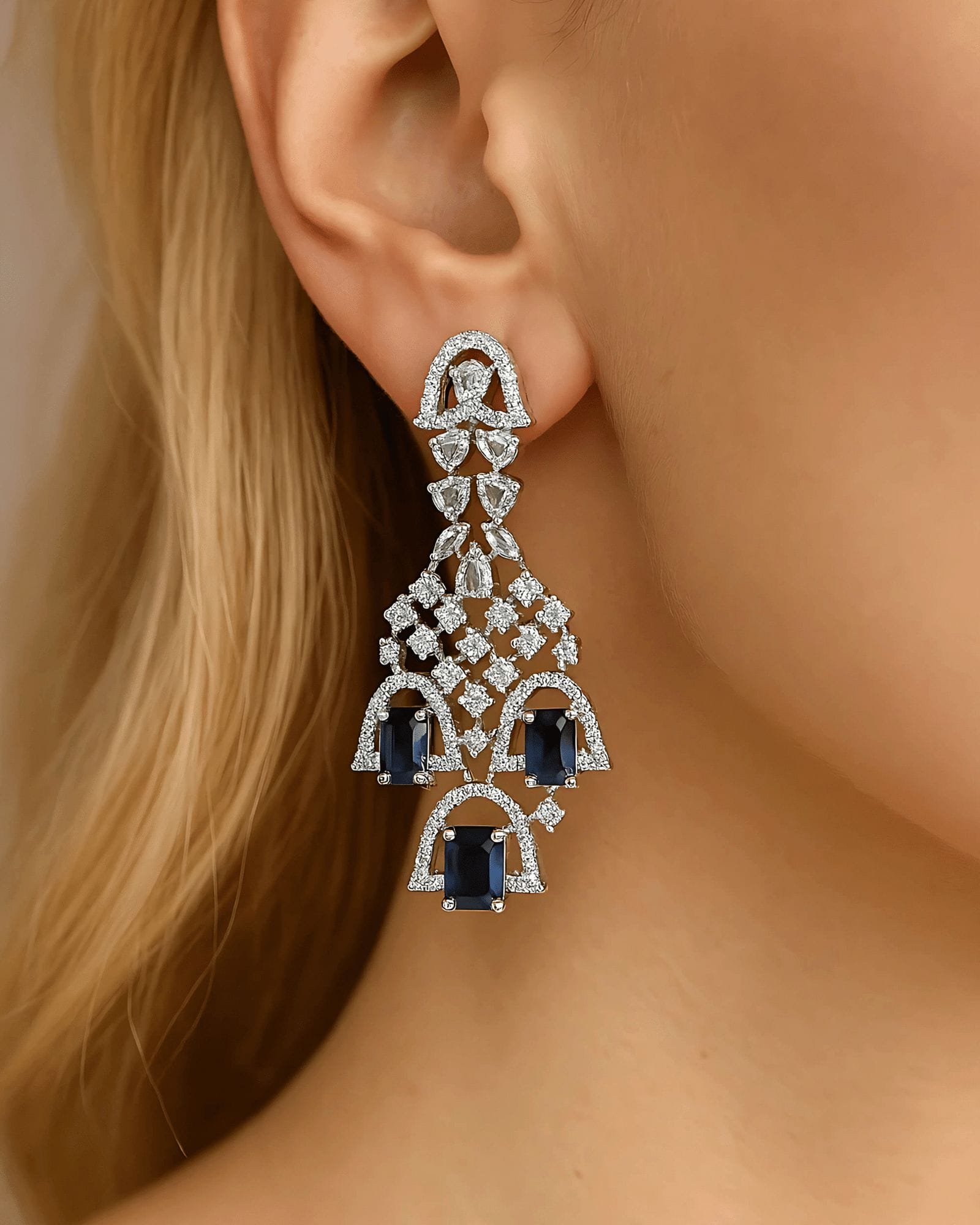 Royal Cascade Sapphire Necklace - Image 4