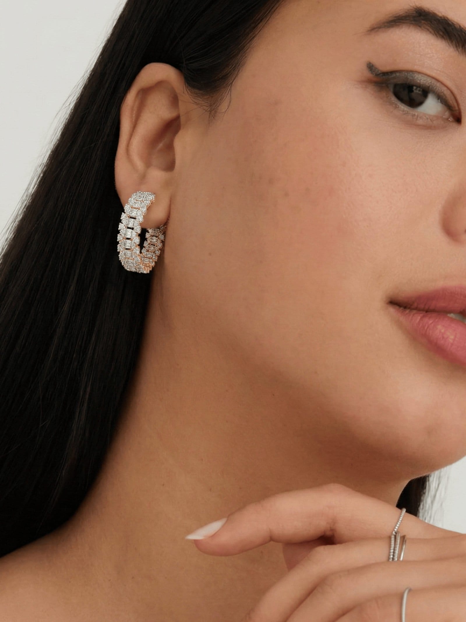 Marquise Radiance Eternity Hoops