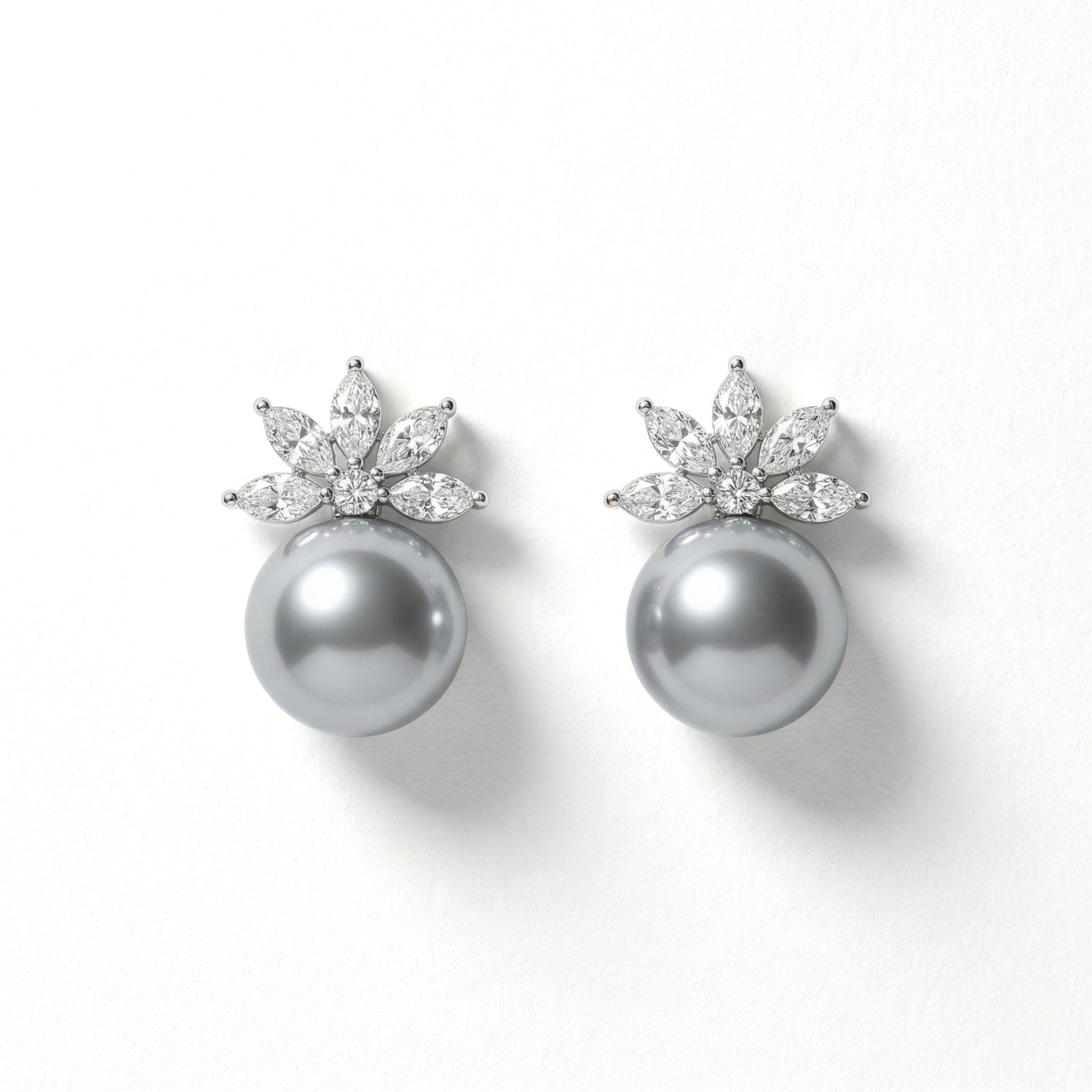 Pearl Blossom Stud Earrings