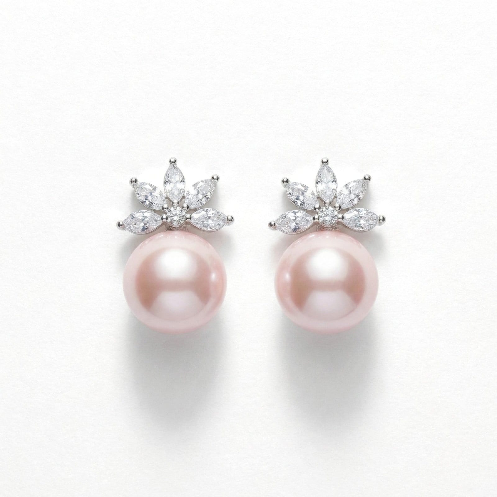 Pearl Blossom Stud Earrings - Image 2